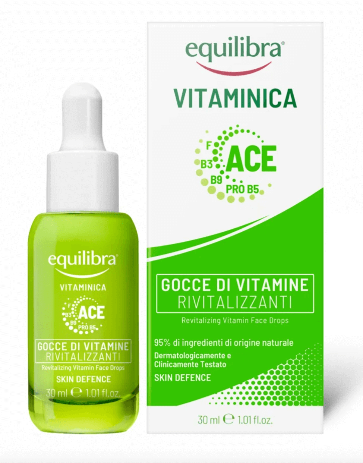 EQUILIBRA Equilibra Vitaminica Ace, rewitalizujące krople do twarzy, 30 ml — Składniki i ocena