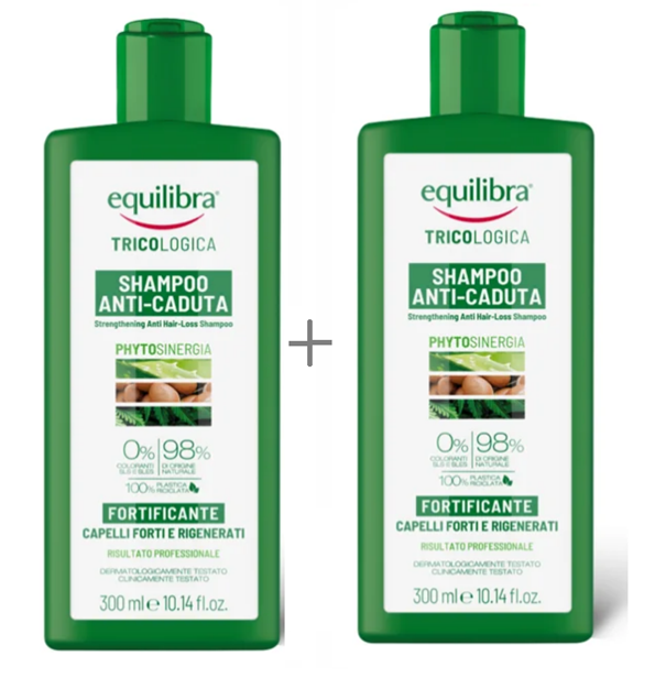 EQUILIBRA Equilibra, szampon przeciw wypadaniu włosów, 2 x 300ml