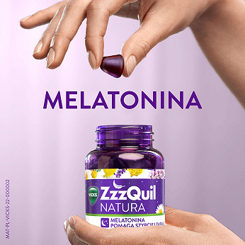 ZzzQuil NATURA, żelki ze składnikami ułatwiającymi zasypianie, 60 szt.