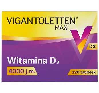 Vigantoletten Max 4000j.m., 120 kapsułek