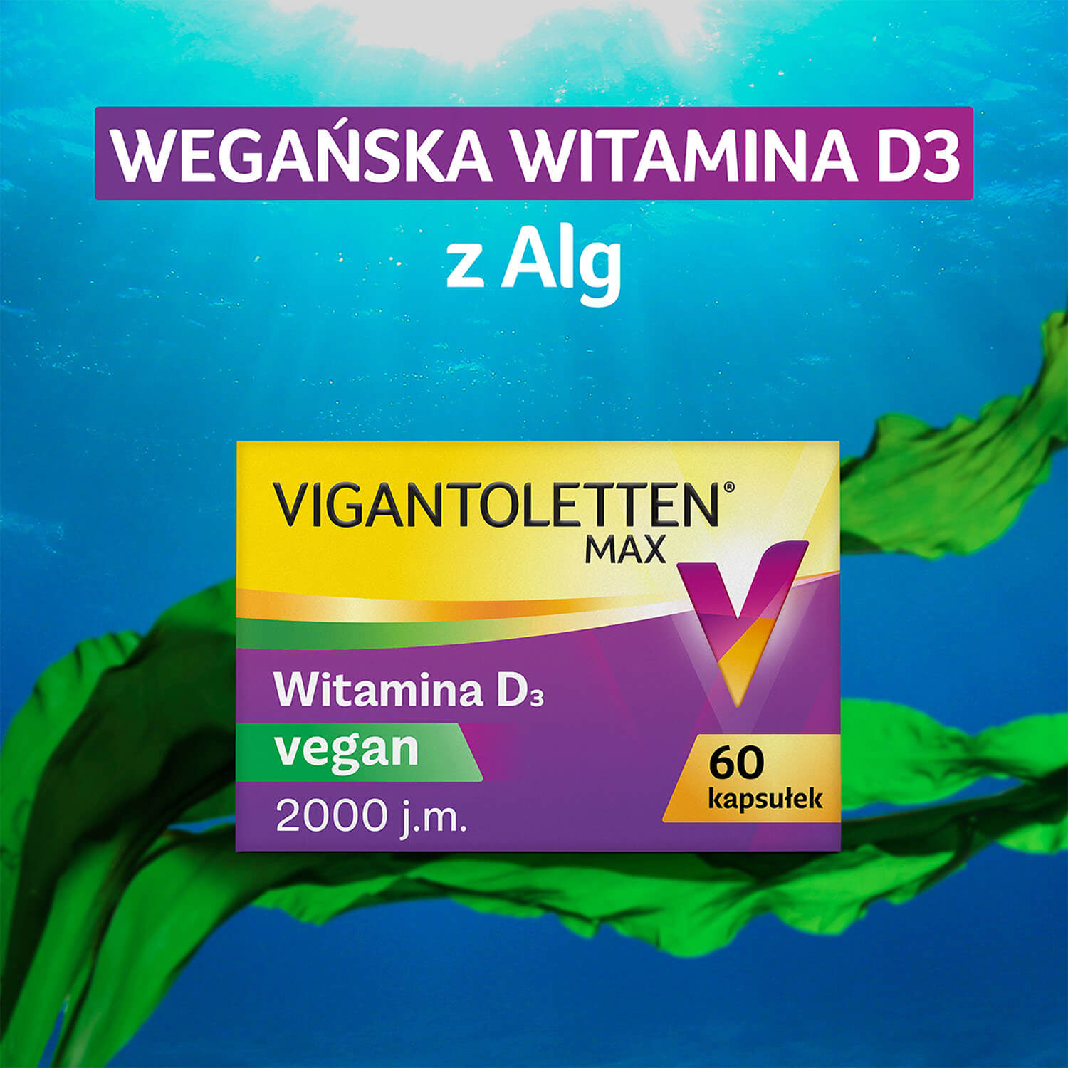 Vigantoletten Max 2000 j.m. VEGAN, 60 kapsułek wegańskich