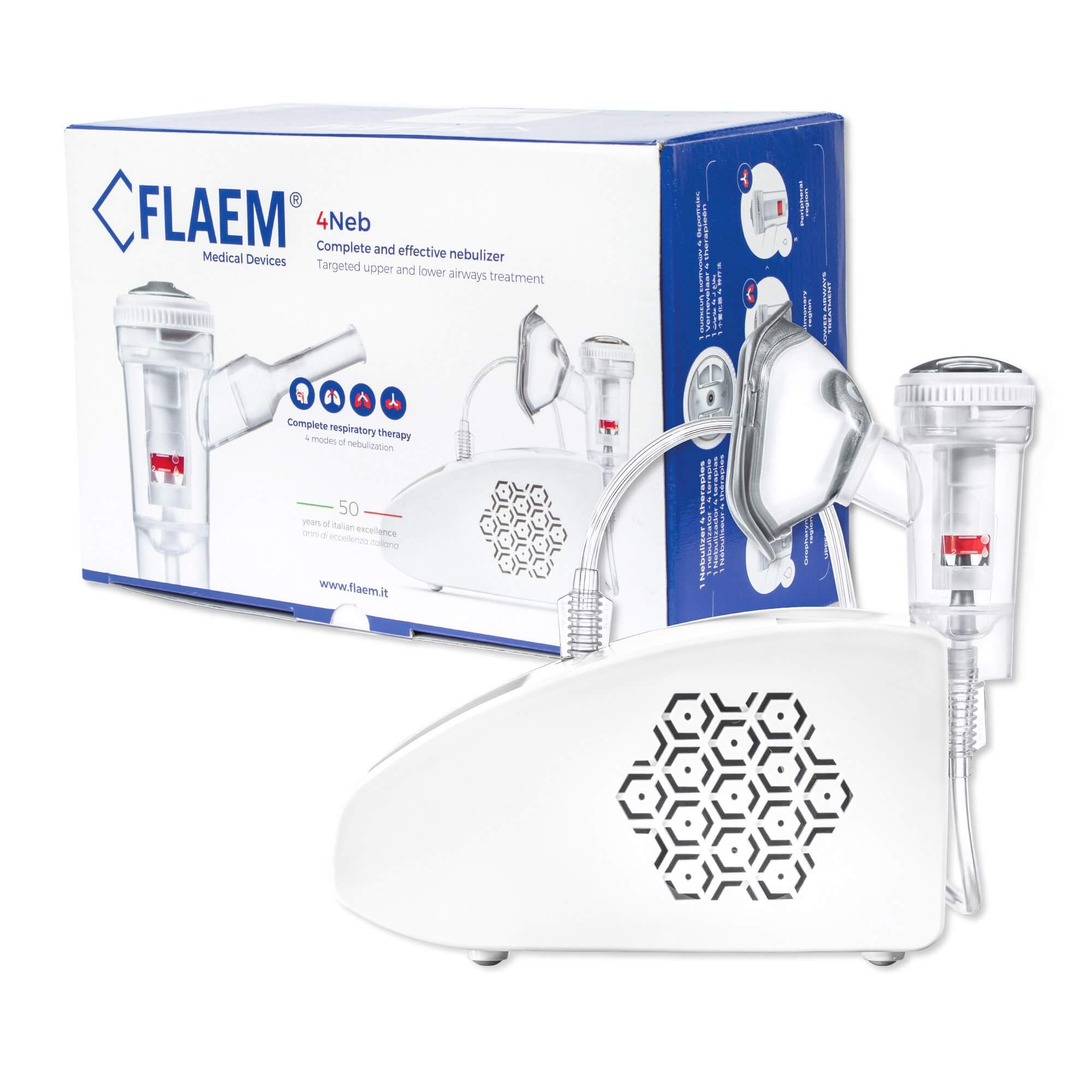FLAEM 4NEB Inhalator , certyfikowany z nebulizatorem RF9, 1 szt.