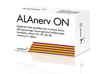ALAnerv ON , kapsułki ze składnikami wspierającymi prawidłowe funkcjonowanie układu nerwowego i odporność, 30 szt.