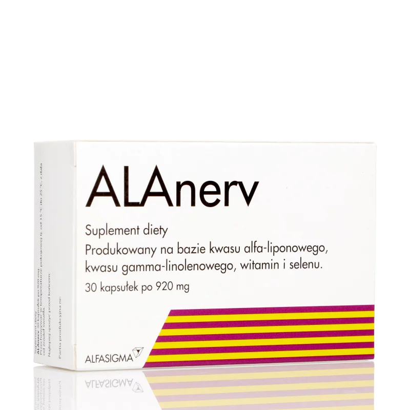 ALAnerv, kapsułki ze składnikami wspierającymi układ nerwowy, 30 szt.
