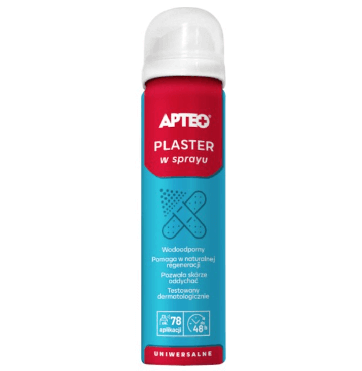 Plaster w sprayu APTEO  uniwersalny, wodoodporny, 60 ml