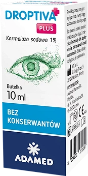 Droptiva Plus 1%, krople do oczu nawilżające bez konserwantów, butelka 10 ml