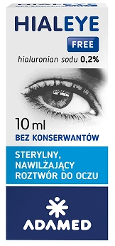Hialeye Free 0,2% , roztwór, krople sterylne nawilżające do oczu, 10 ml