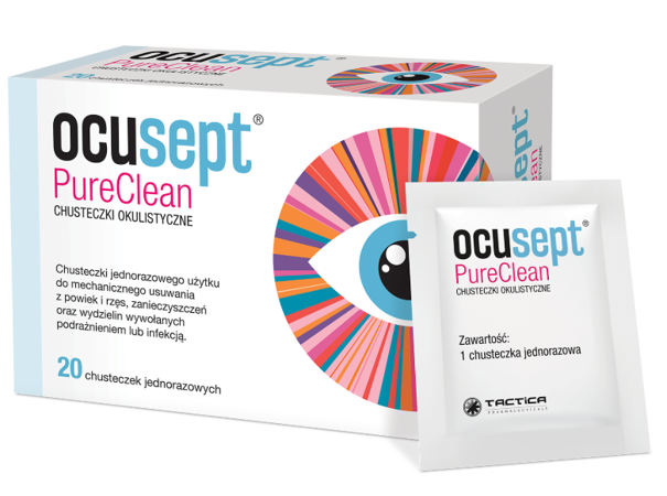 Ocusept PureClean chusteczki okulistyczne, 20 szt.