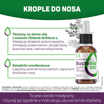 Bacterid, krople do nosa, 15 ml