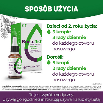 Bacterid, krople do nosa, 15 ml