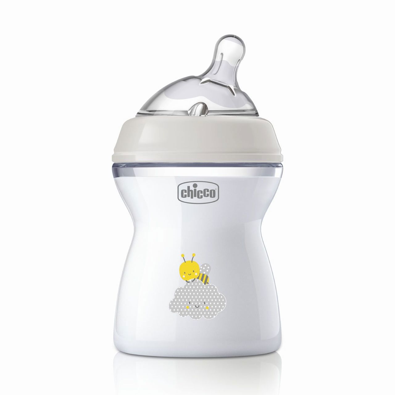 CHICCO NaturalFeeling butelka antykolkowa, 2M+, 250 ml