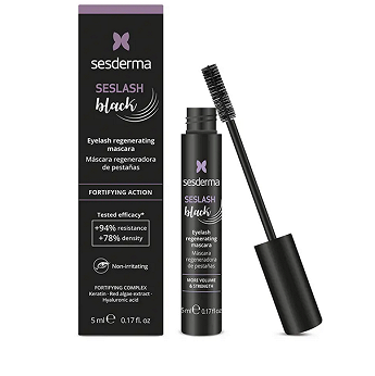 SESDERMA Seslash Black, tusz regenerujący do rzęs, 5 ml