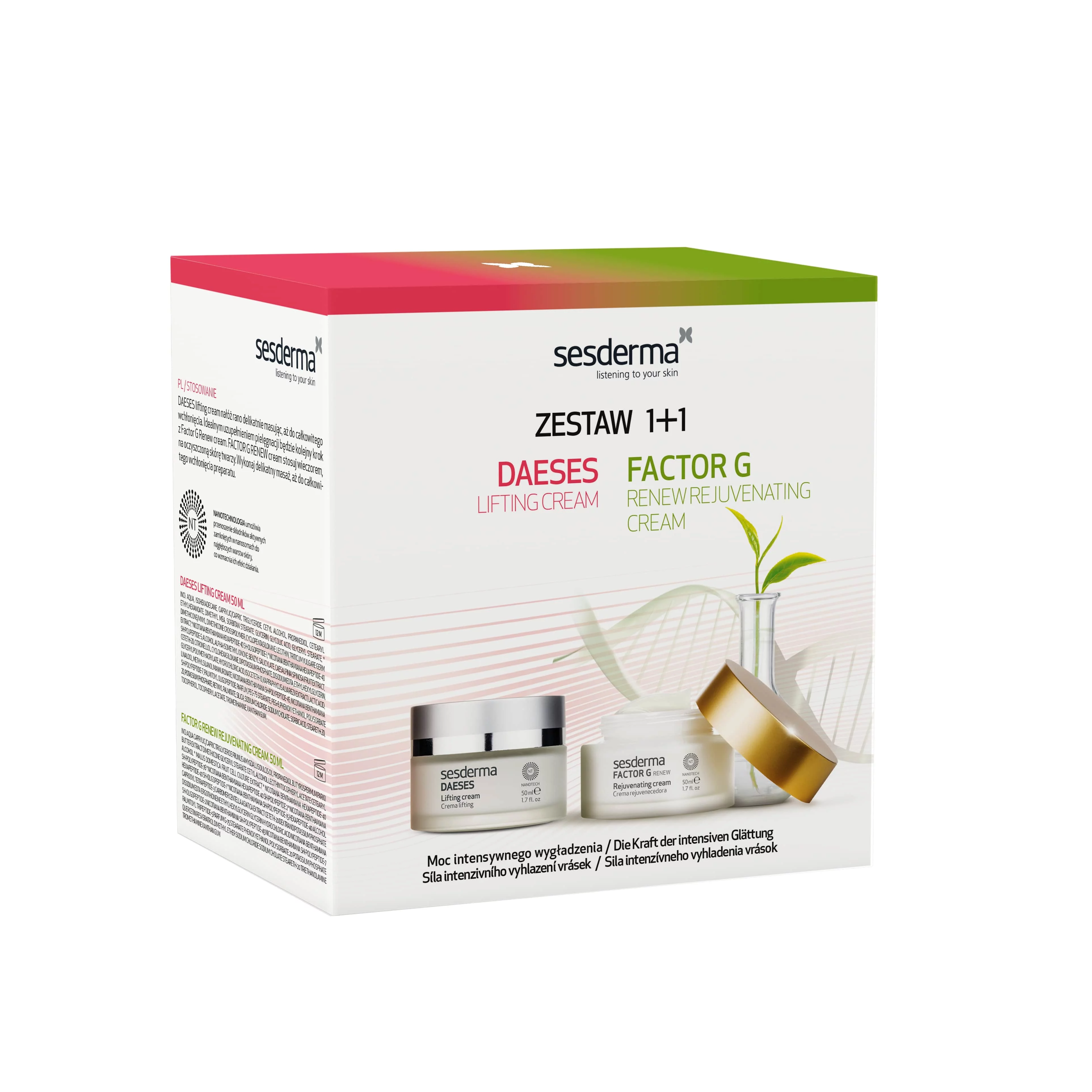 SESDERMA S.L. SESDERMA Set, Set: DAESES Creme liftend, 50 ml + Creme FACTOR G RENEW, 50 ml