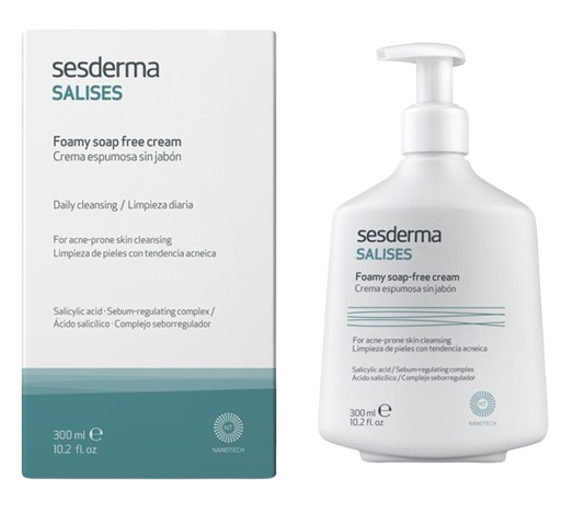 Sesderma Salises, pienisty krem bez mydła, 250 ml