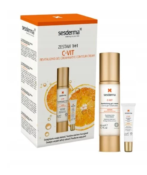 SESDERMA S.L. SESDERMA zestaw, C-VITkrem-żel 50 ml + krem pod oczy 15 ml