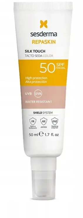 Sesderma Repaskin Silk Touch Color, koloryzujący krem, SPF 50, 50 ml
