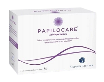 Papilocare, żel dopochwowy, 21 aplikatorów po 5 ml