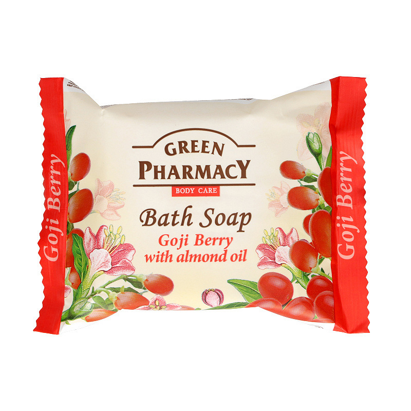 ELFA PHARM Green Pharmacy, mydło w kostce z ekstraktem z goji i olejku migdałowego, 100 g — Inhaltsstoffe und Bewertung