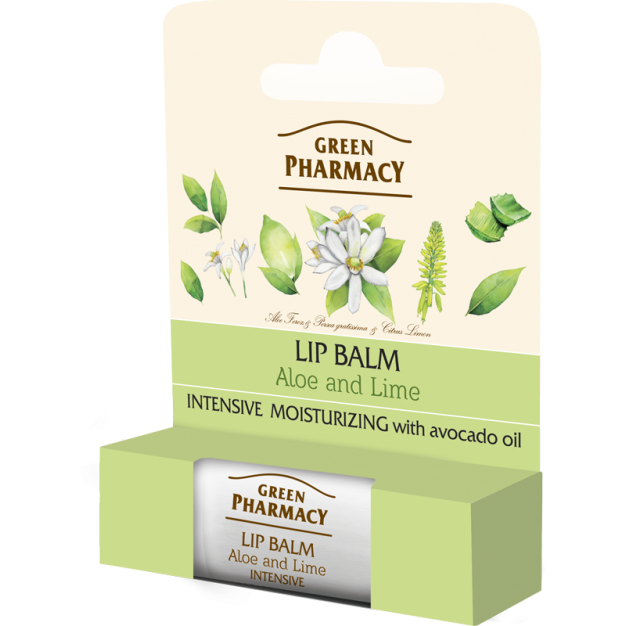ELFA PHARM Green Pharmacy, balsam do ust z aloesem i limonką 3,6 g — Składniki i ocena