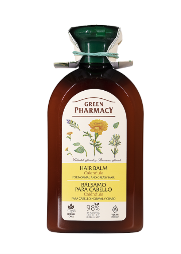 Green Pharmacy, balsam do włosów normalnych i przetłuszczających się, nagietek, 300 ml