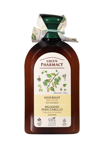 ELFA PHARM Green Pharmacy, balsam przeciwłupieżowy do włosów, pąki brzozy, 300 ml — Składniki i ocena