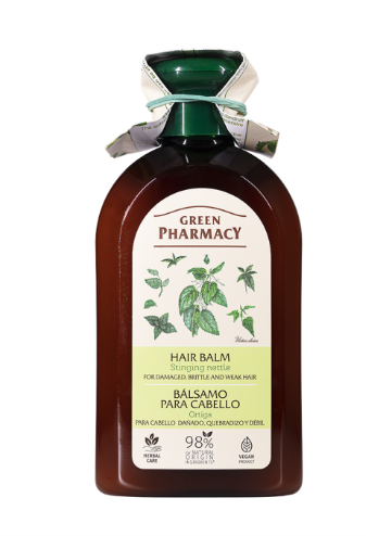 Green Pharmacy, balsam do włosów zniszczonych, pokrzywa, 300 ml