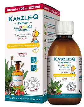 Kaszle-q, syrop dla dzieci, 300 ml