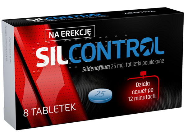 Silcontrol 25 mg, 8 tabletek