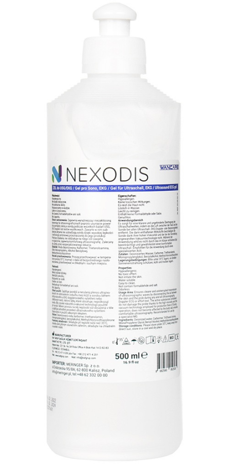 NEXODIS Żel do USG KTG EKG  bezbawrny, 500 ml