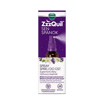 ZzzQuil Sen, spray, ze składnikami melatoniny, 30 ml