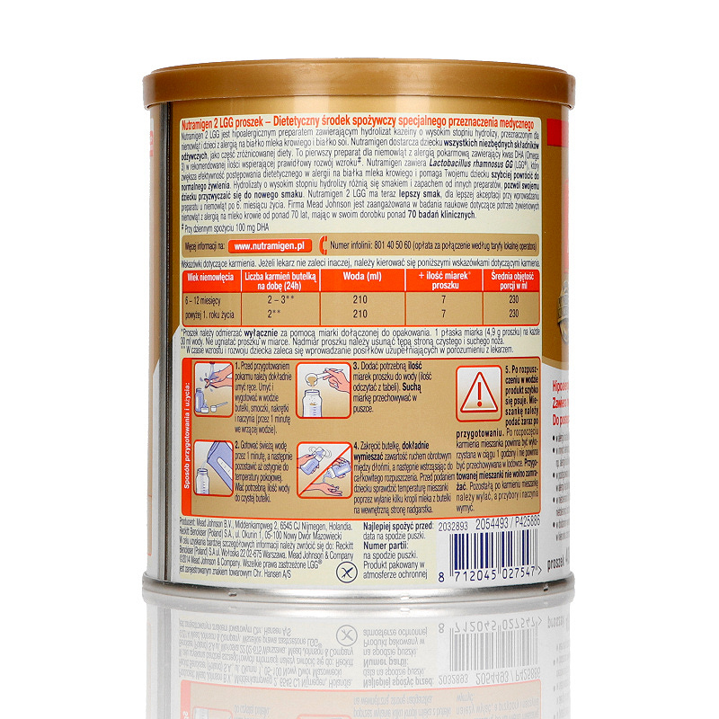 Nutramigen 2 LGG, proszek mleko zastępczy, puszka 400 g