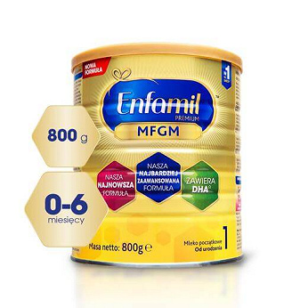 Enfamil 1 Premium, mleko modyfikowane początkowe od urodzenia, 800 g