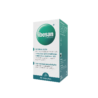 Ibesan, kapsułki na bolesne objawy zespołu jelita drażliwego, 60 szt.