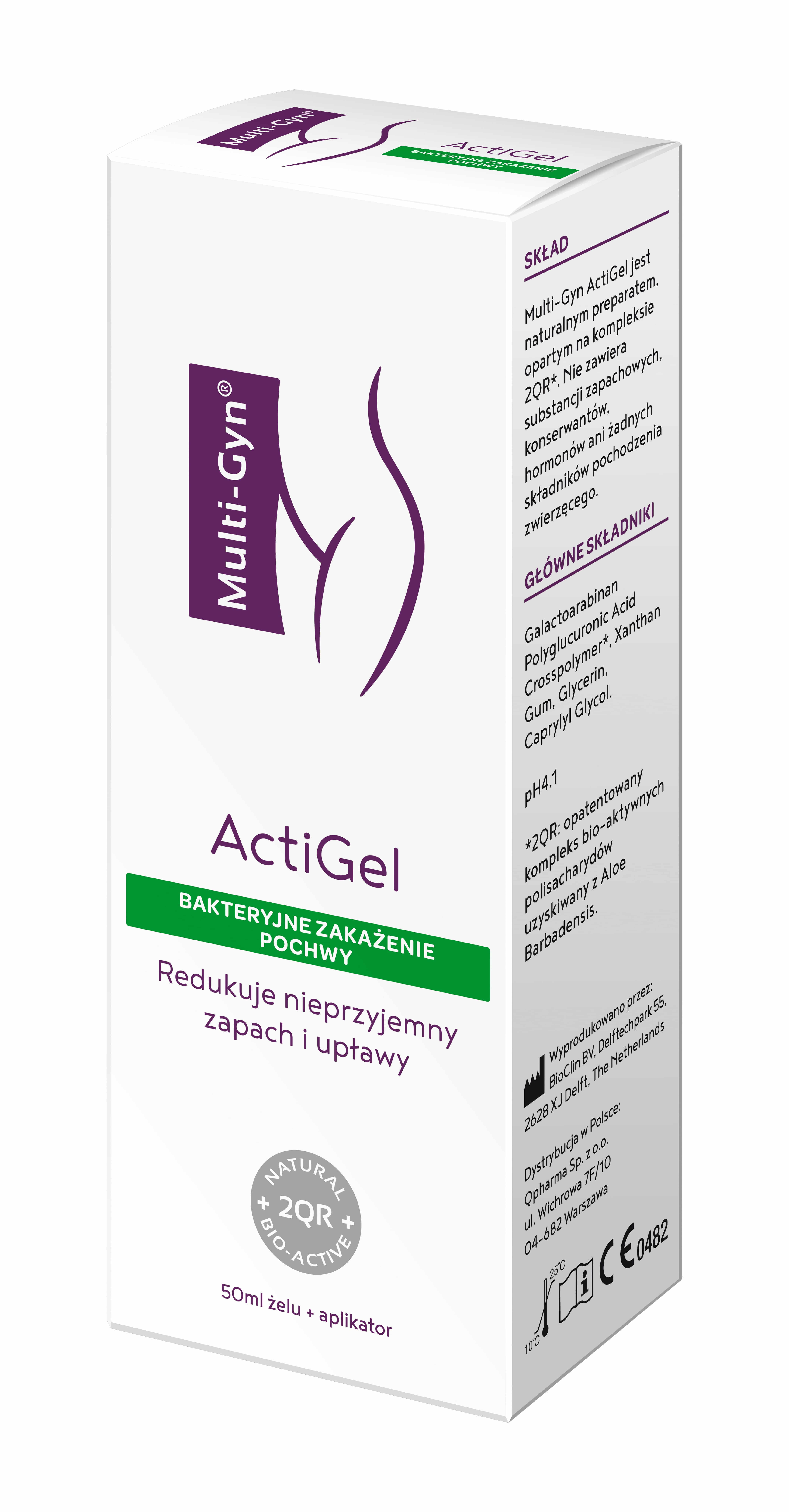 Multi-Gyn ActiGel żel do zapobiegania i leczenia bateryjnego zakażenia pochwy, 50 ml