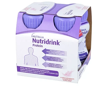 Nutridrink Protein , o smaku truskawkowym, 4 x 125 ml