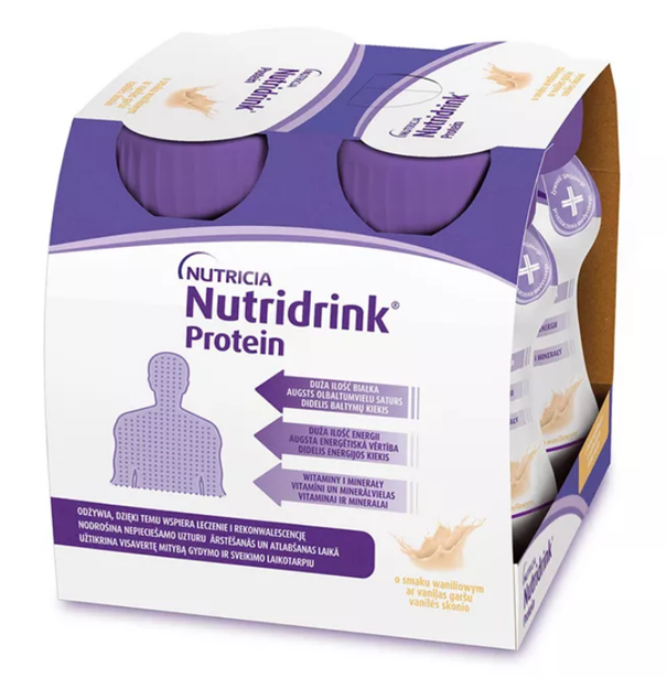 Nutridrink Protein , o smaku waniliowym, 4 x 125 ml