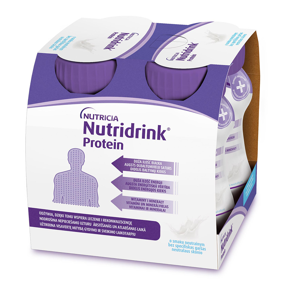 Nutridrink Protein, o smaku neutralnym, 4 x 125 ml