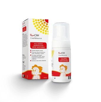 PoxClin CoolMousse, pianka na ospę wietrzną, pojemnik 100 ml