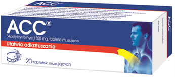 ACC 200 mg, tabletki musujące ułatwiające odkrztuszanie, 20 szt.