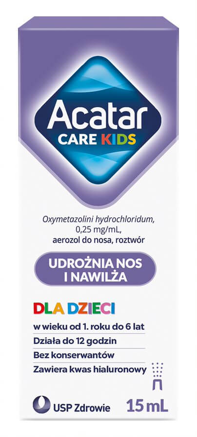 Acatar Care Kids aerozol do nosa dla dzieci od 1 do 6 roku życia, 15 ml