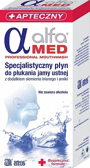 Alfa MED, płyn specjalistyczny do płukania jamy ustnej bez dodatku alkoholu, 200 ml