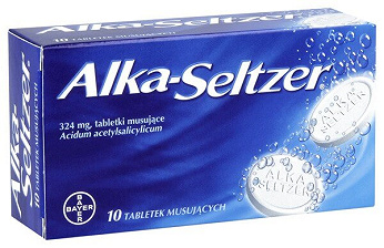 Alka-Seltzer , tabletki musujace na ból i gorączkę różnego pochodzenia, 10 szt.