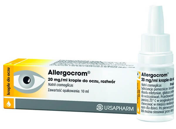 Allergocrom , krople do oczu na zapalenie spojówek, 10 ml