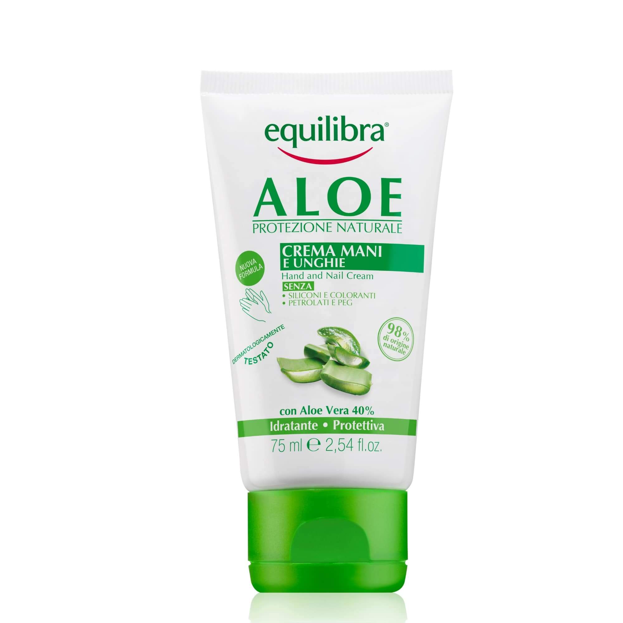 Equilibra Krem Aloesowy, do rąk i paznokci, 75 ml