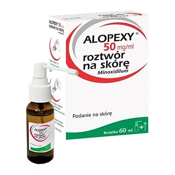Alopexy 50mg/ml, roztwór na skórę do stosowania w łysieniu androgenowym, 60 ml