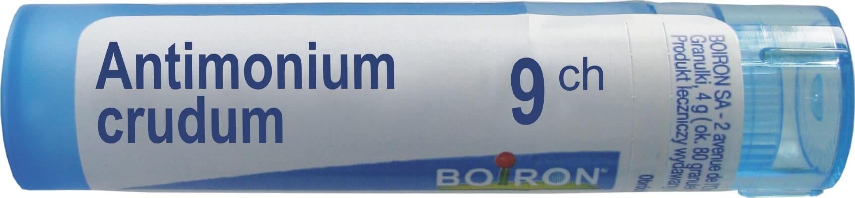 Boiron Antimonium crudum 9 CH  granulki, 4 g