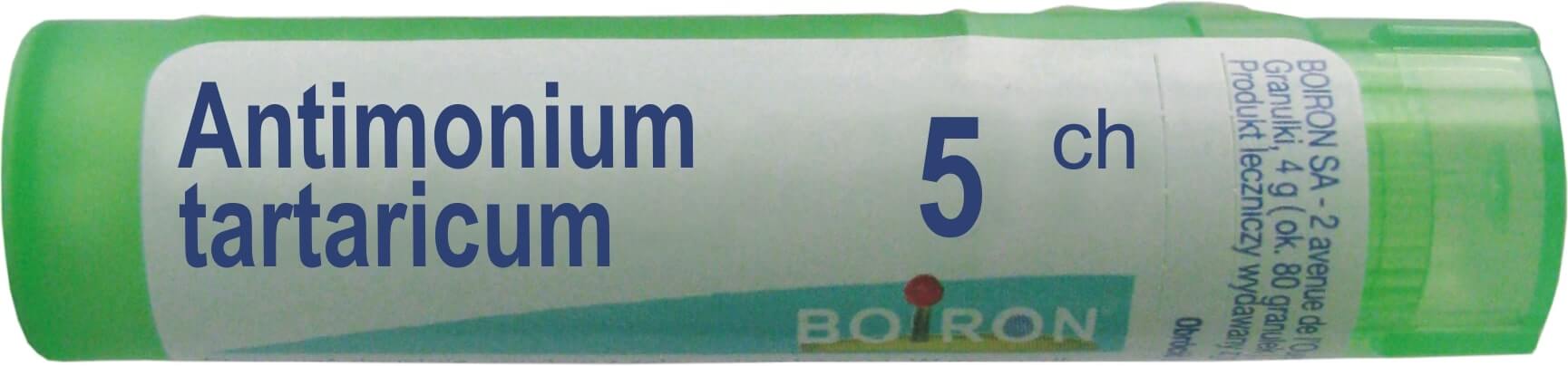 Boiron Antimonium tartaricum 5 CH granulki, 4 g