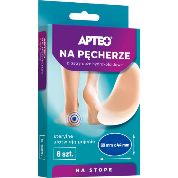 Plastry na pęcherze  sterylne ułatwiające gojenie, 6 szt.