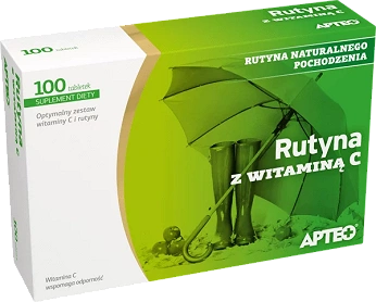 Rutyna z Wit. C APTEO, tabletki z witaminą C, 100 szt.
