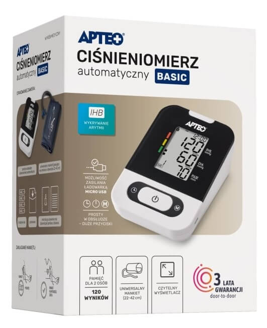 APTEO Ciśnieniomierz Basic automatyczny, 1 szt.